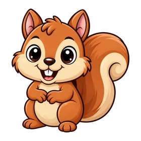 Ilustración de la ardilla de Squirrels